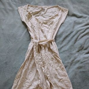 Organic Cotton Natural dress with Shell drawstring